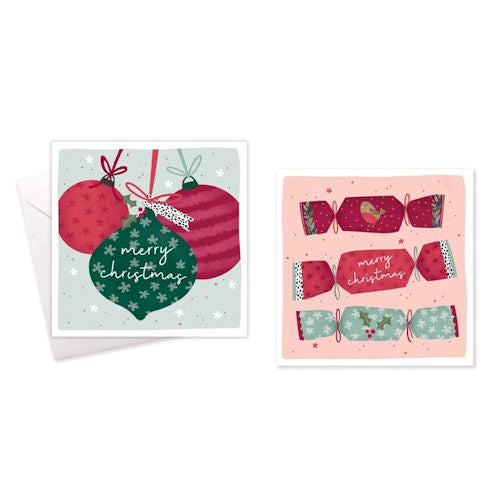 Christmas Cards - Assorted 10 Pack Festive Greetings Holiday Stationery Assorted Designs