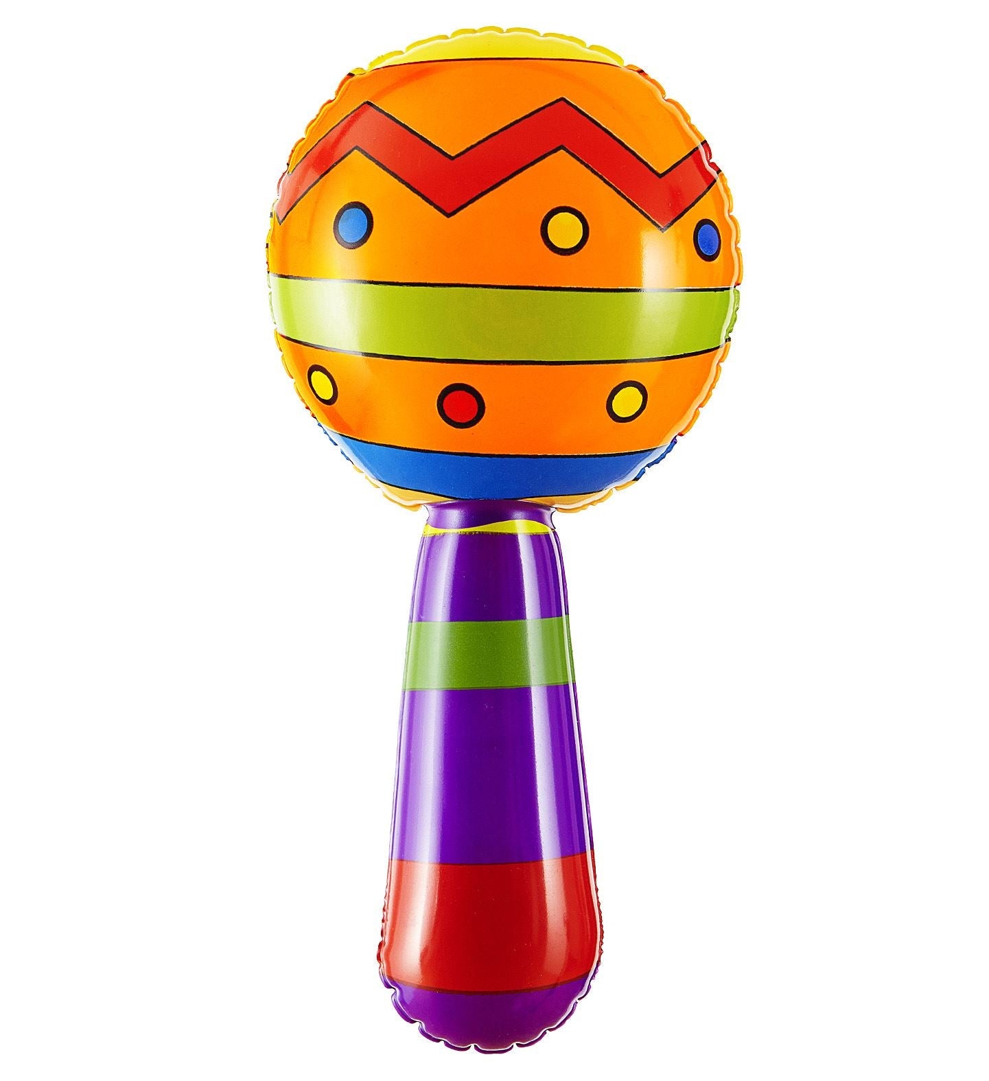 Inflatable Maracas with Jingle Bell - 20cm