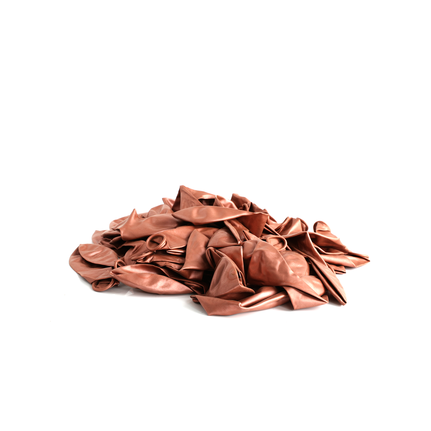 50 Metallic Rose Gold 7" Latex Balloons