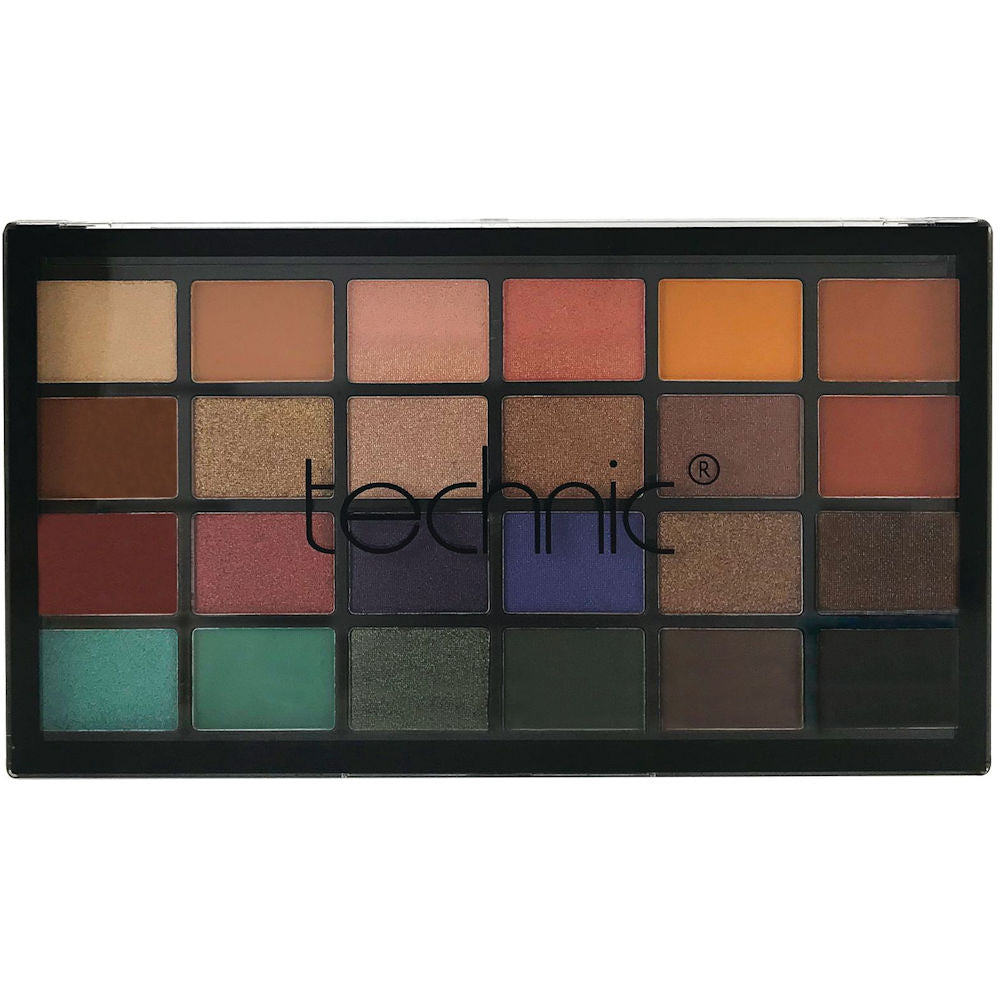 Technic Cosmetics 24 Colour Eyeshadow Palette BAS4 Trendsetter - Makeup Beauty Glamour Vibrant Shades Palette