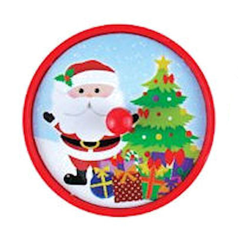 6 Mini Christmas Spinning Tops