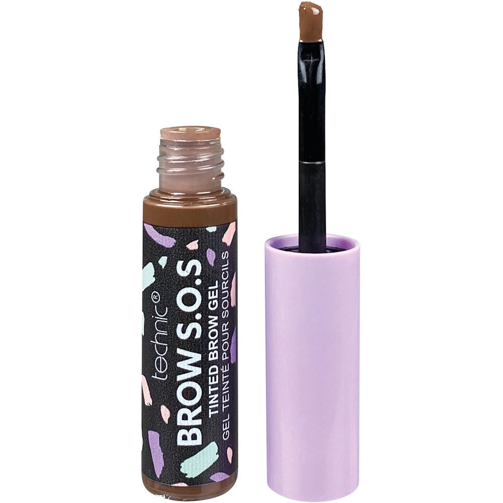 Technic Cosmetics Brow SOS Caramel Brown - Eyebrow Gel Makeup Beauty Define Fill Brow Enhance