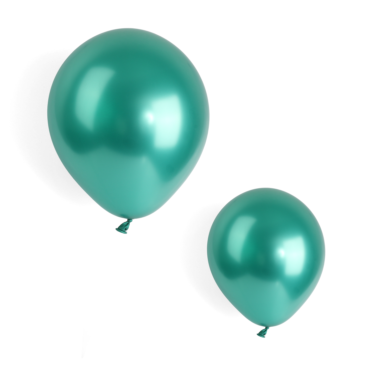 100 Metallic Green 7" Latex Balloons
