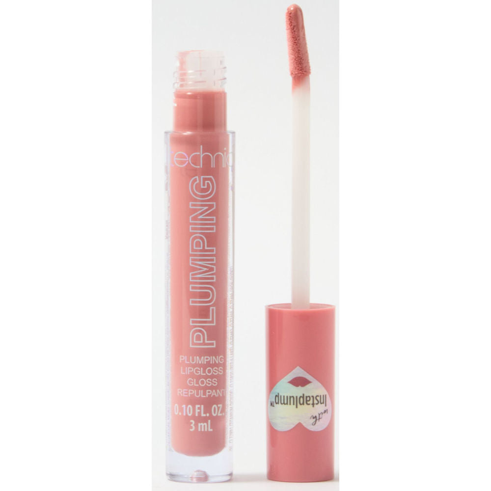 Technic Cosmetics Plumping Lipgloss - Tickle Me Pink Hydrating Volumizing High Shine Long-Lasting Finish