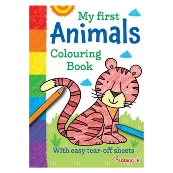 A4 My First Animal Things That Go Colouring Book - Assorted Children Animals Vehicles High Quality
