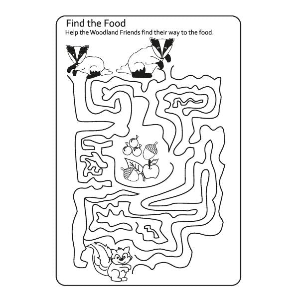 A4 My Woodland Friends Advanced Colouring Book - Creatures High Quality Paper Relaxing Art Therapy