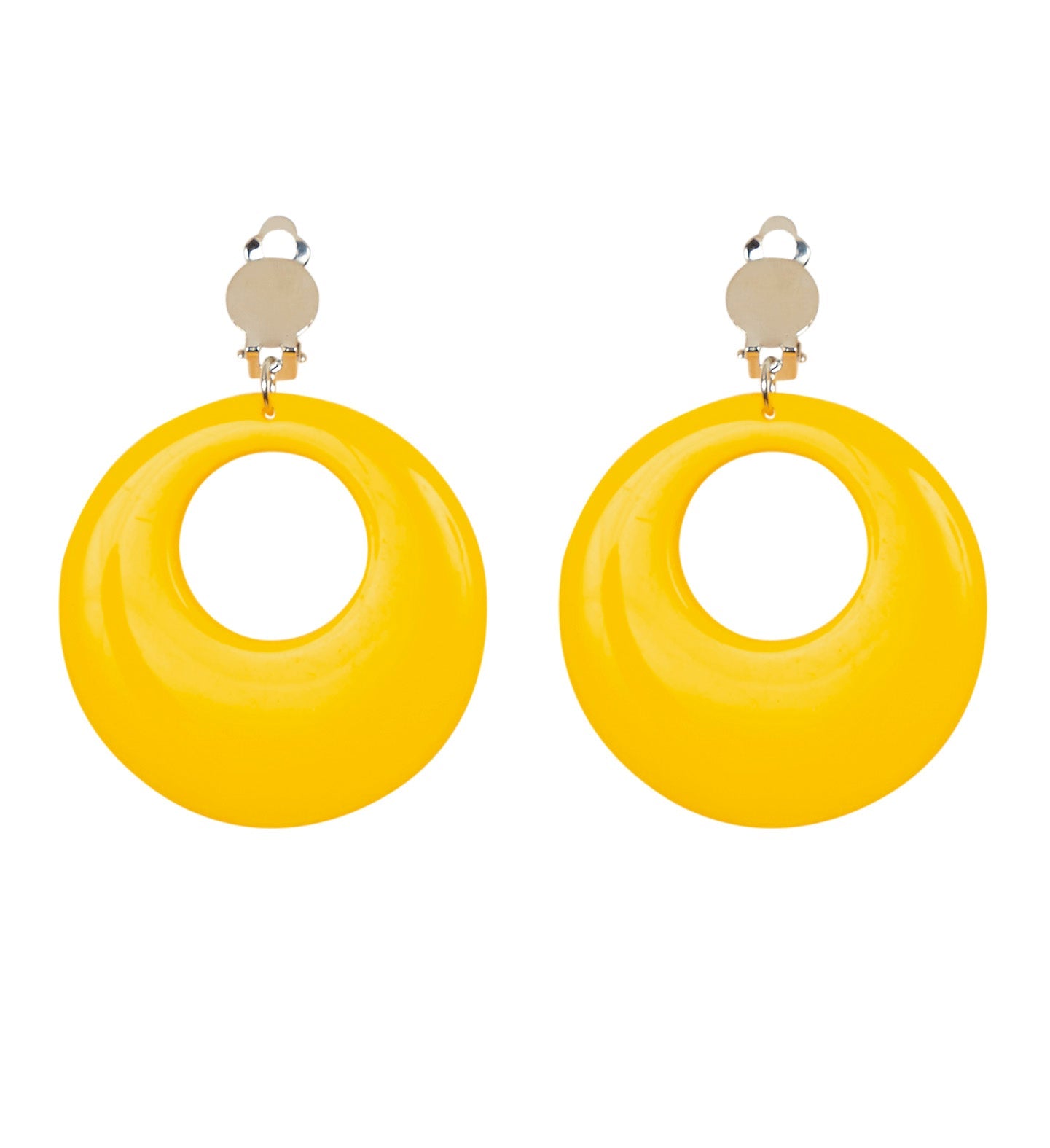 Pair of Neon Yellow Earrings