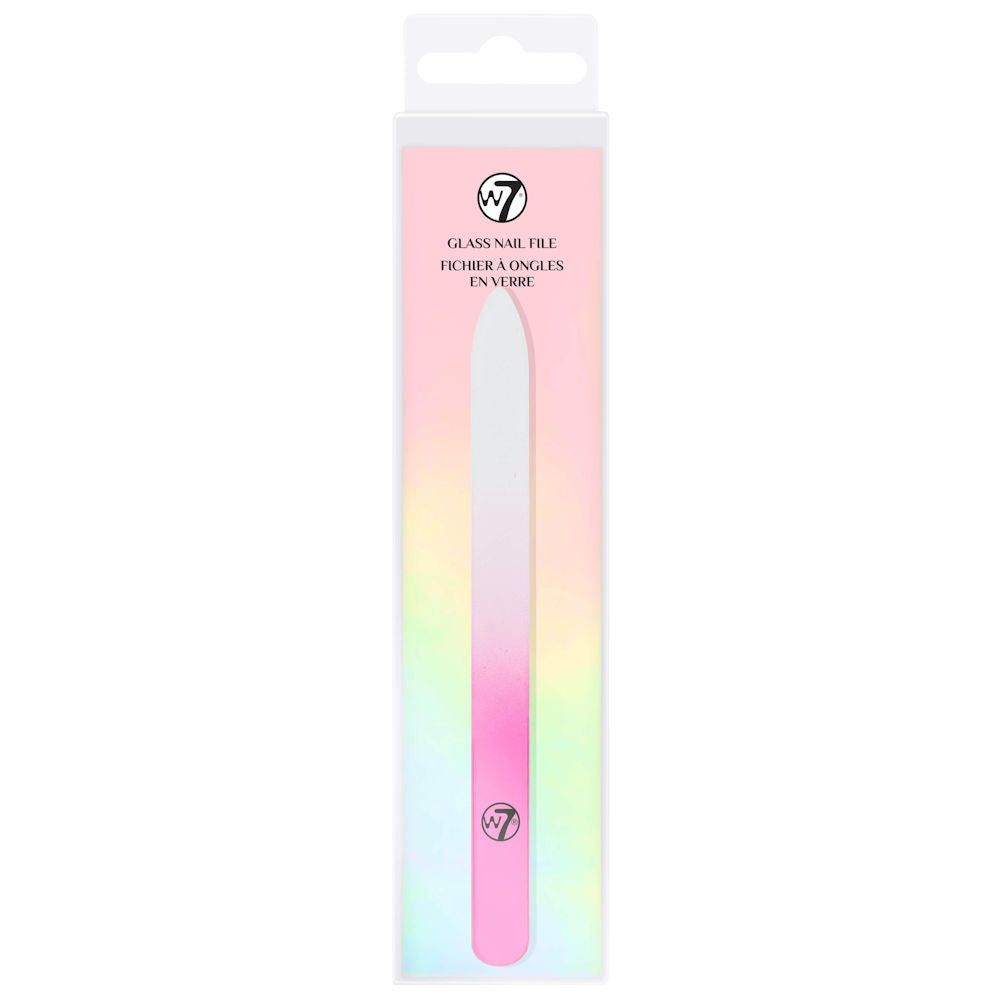 W7 Cosmetics Glass Nail File - Durable Precision Manicure Tool Smooth Finish Reusable