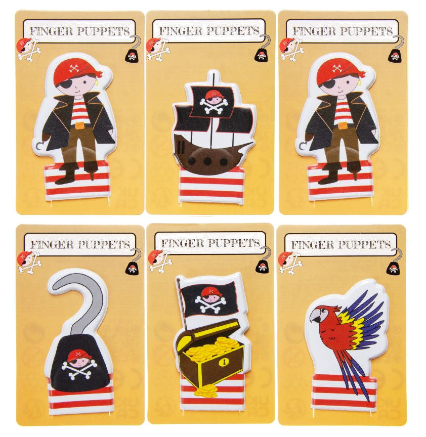 6 Pirate Finger Puppets