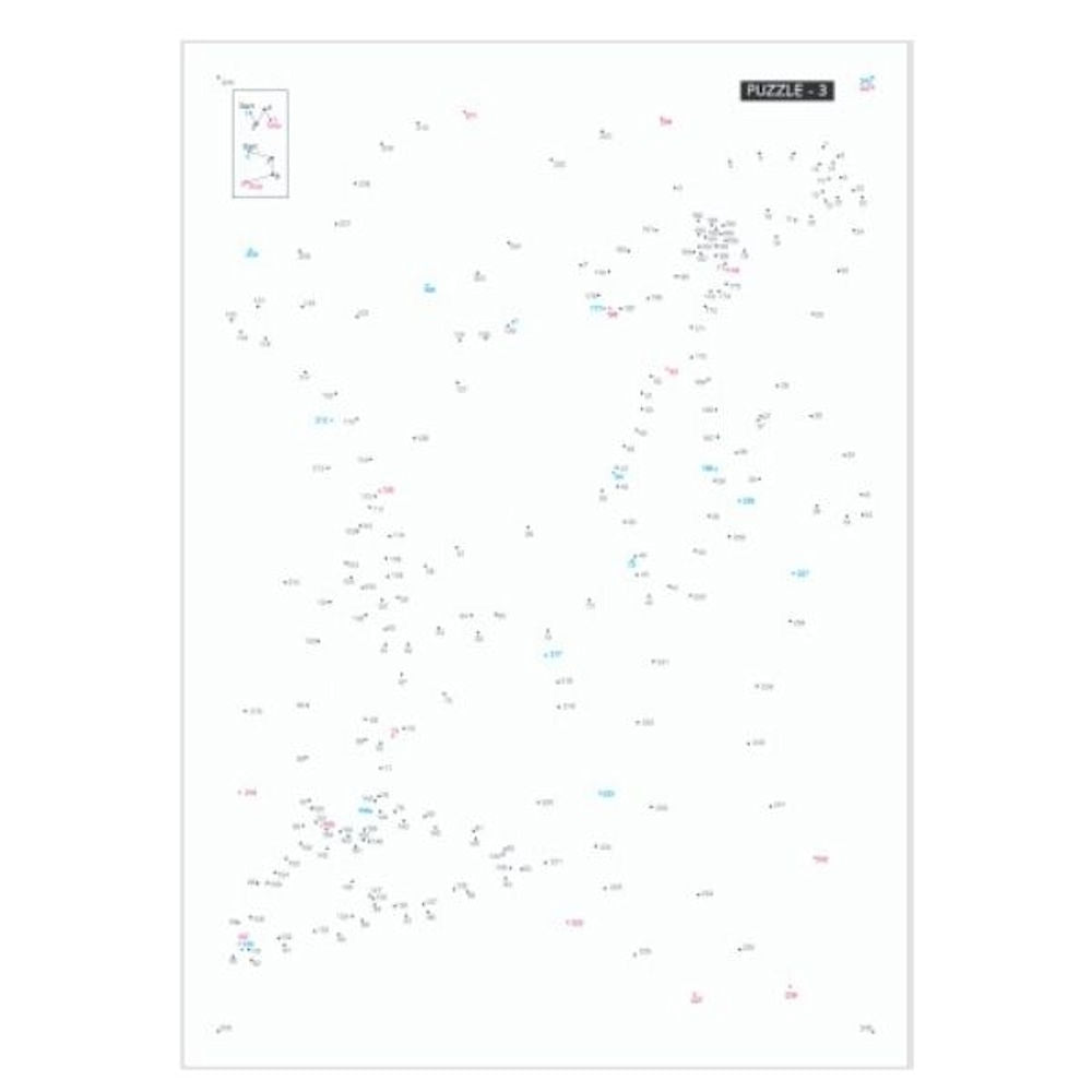A4 Extreme Dot-to-Dot - Assorted Challenging Puzzles High Quality Relaxing Brain Teasers