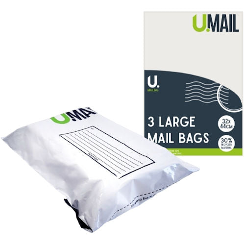 Mail Bags Large - 3 Pack Self-Seal Waterproof Durable Postal Packaging Supplies Mailing Envelopes