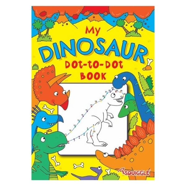 A4 Dinosaur Pirates Dot-to-Dot Colouring Book - Assorted Fun Colouring High Quality Young Adventurers