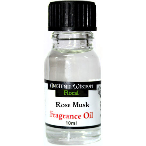 Floral Rose Musk 10ml Fragrance Oil - Aromatherapy Essential Oil Relaxation Spa Fresh Scent Calming Romantic