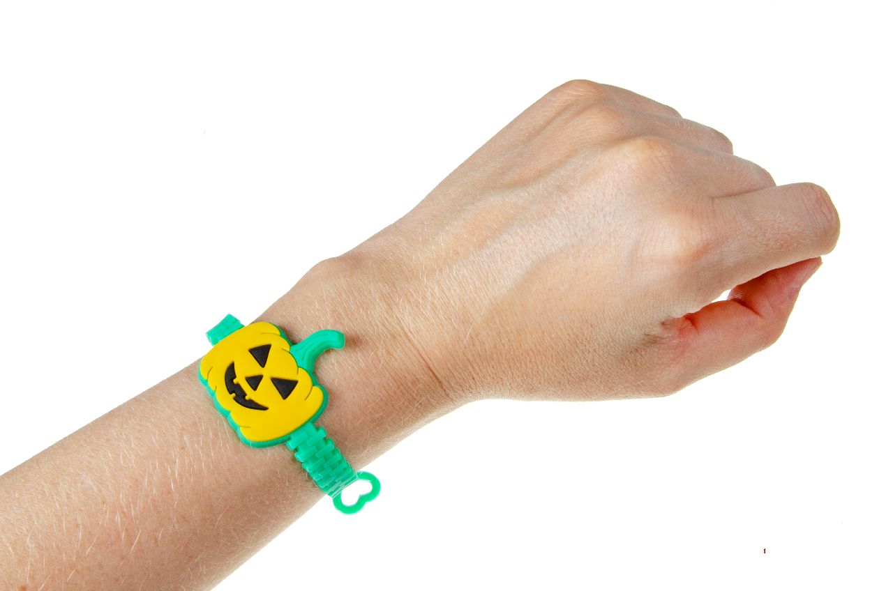 6 Adjustable Halloween Rubber Bracelets