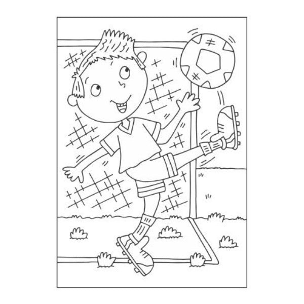 A4 Super Cool Sports Colouring Book - Sports Athletes High Quality Sports Fan