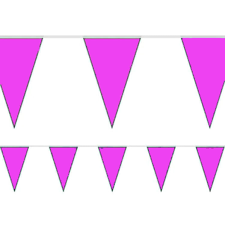 Hot Pink 10m Triangle Bunting