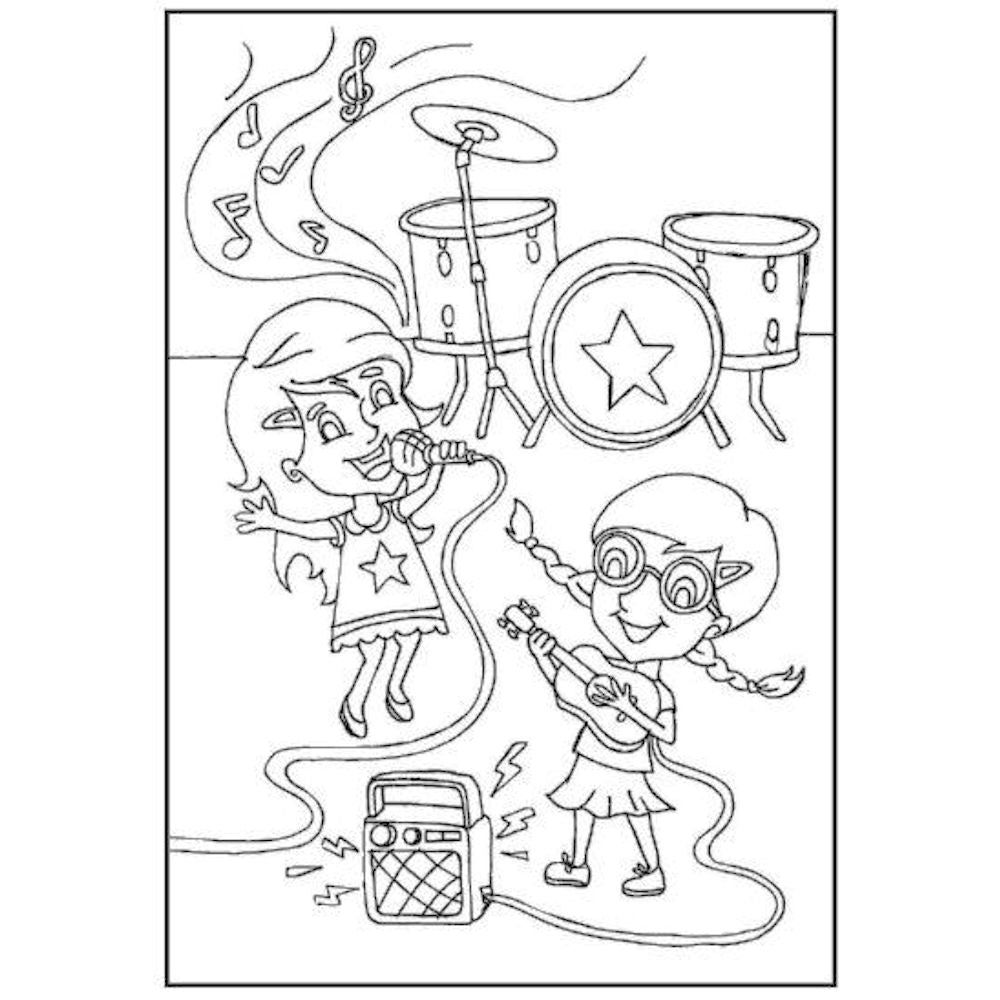 A4 Colouring Fun For Girls Colouring Book - Whimsical Designs Fairy-Tale Themes High Quality Paper