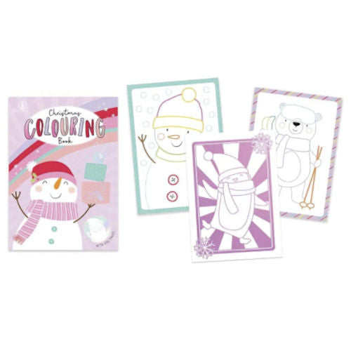 A4 Christmas Colouring Book - Girls Festive Fun Kids Activity Art Supplies Drawing Creativity