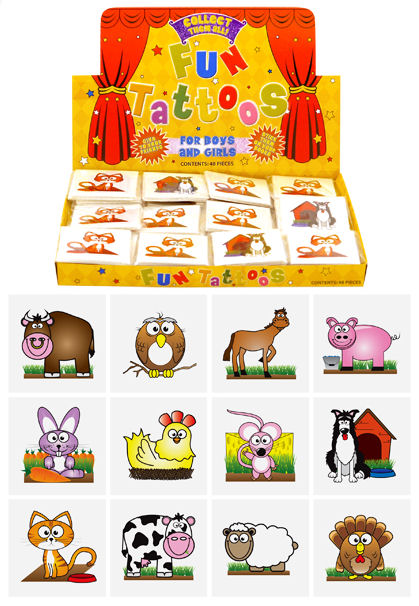 72 Farm Temporary Tattoos