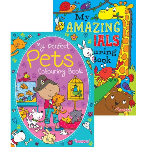Amazing Animals / Pets Colouring Book - Assorted Fun Creative Activity Kids