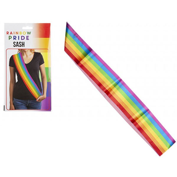 Rainbow Pride Sash - 180cm x 10cm LGBTQ+ Pride Parade Accessory