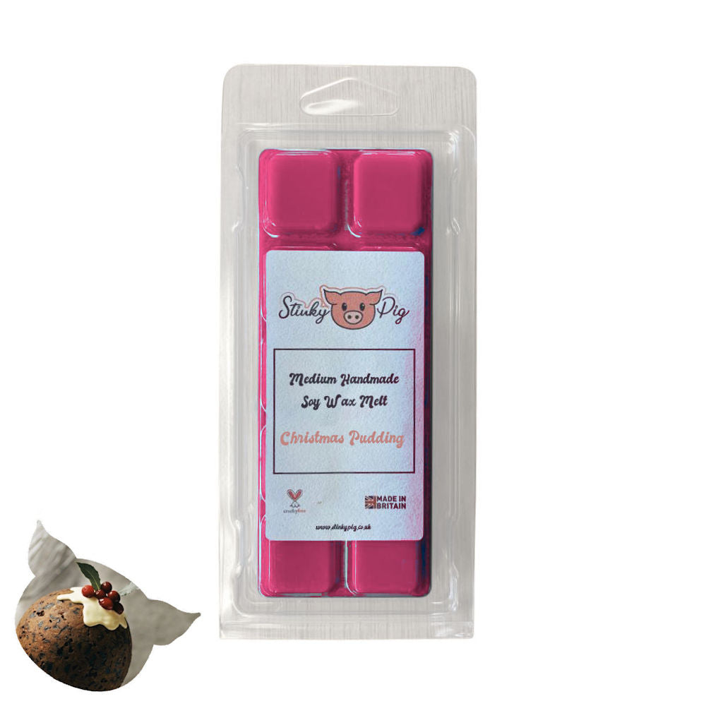 Stinky Pig Highly Scented Soy Wax Melt Clam - 50g Christmas Pudding