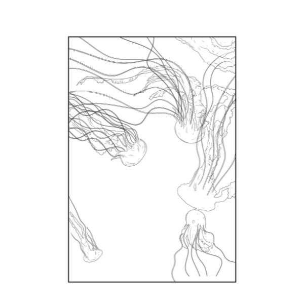 A4 Life in The Ocean Advanced Colouring Book - 22 Pages Ocean Life High Quality Relaxing Art Therapy