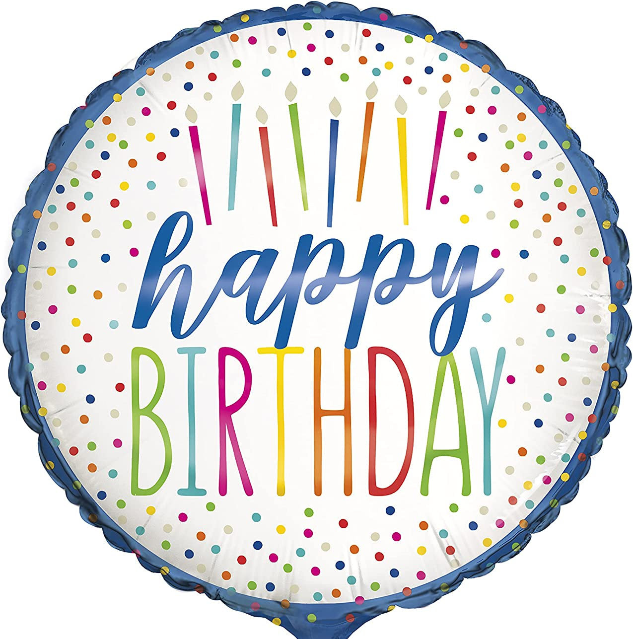 Happy Birthday 18" Round Foil Balloon
