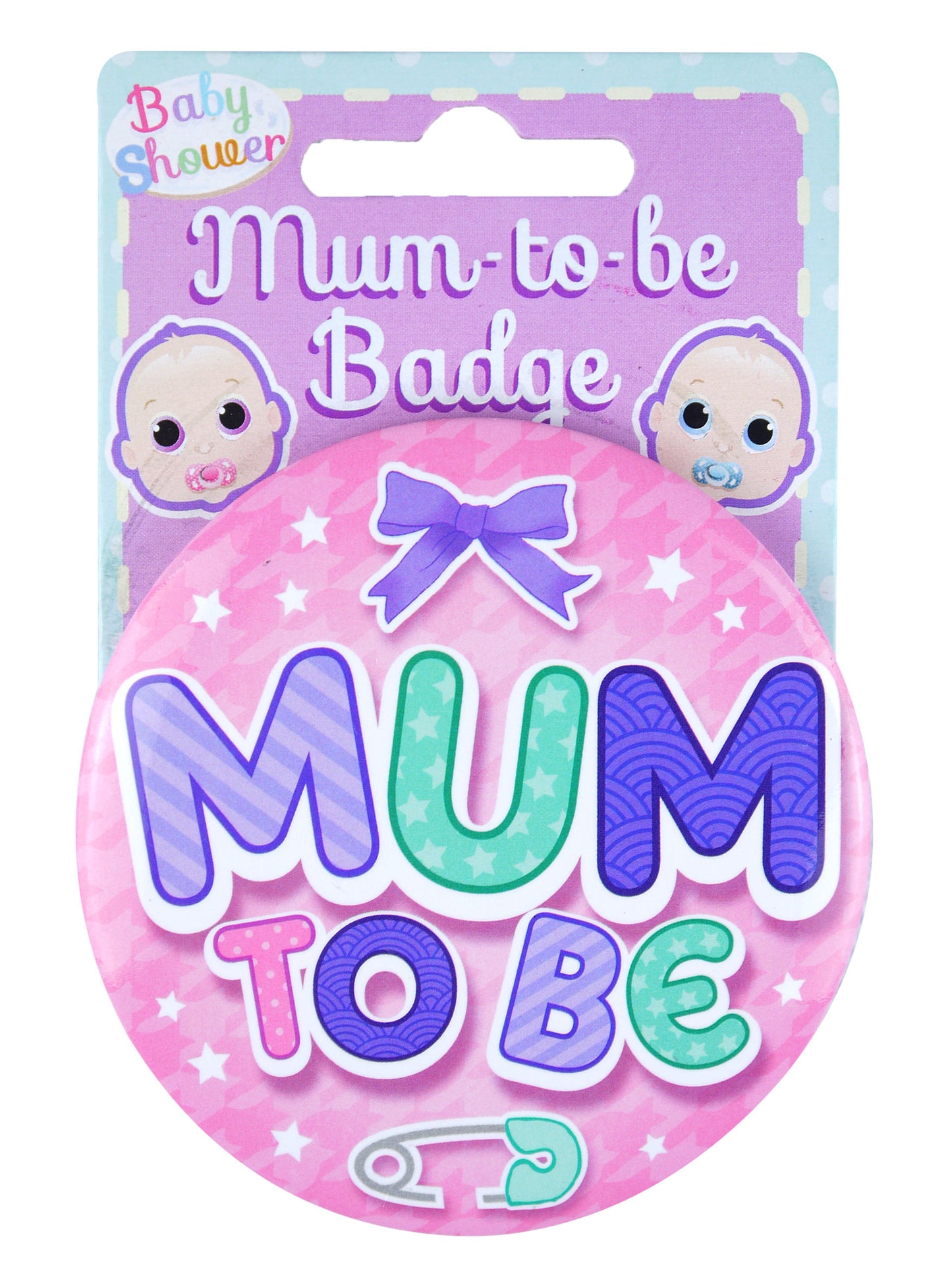Pink Mum To Be Badge