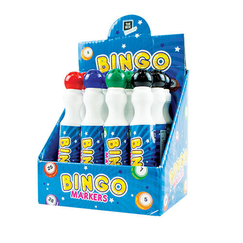 Lucky Bingo Dabber Marker Single - Assorted Colour Dauber Pen for Bingo Games and Activities