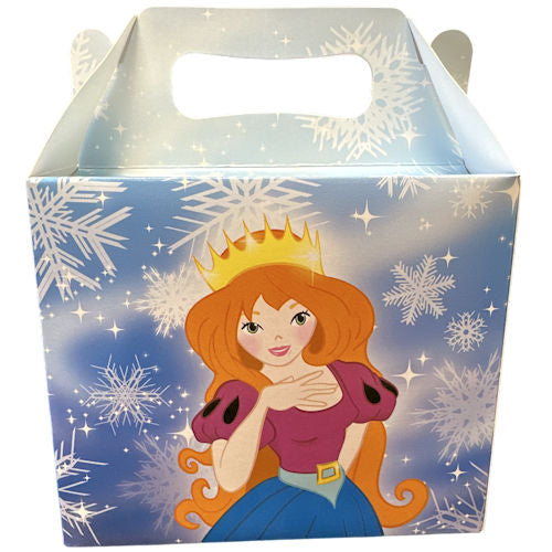 Ice Princess Lunch Boxes - 6 Pack Assorted Designs Party Kids Birthday Celebrations
