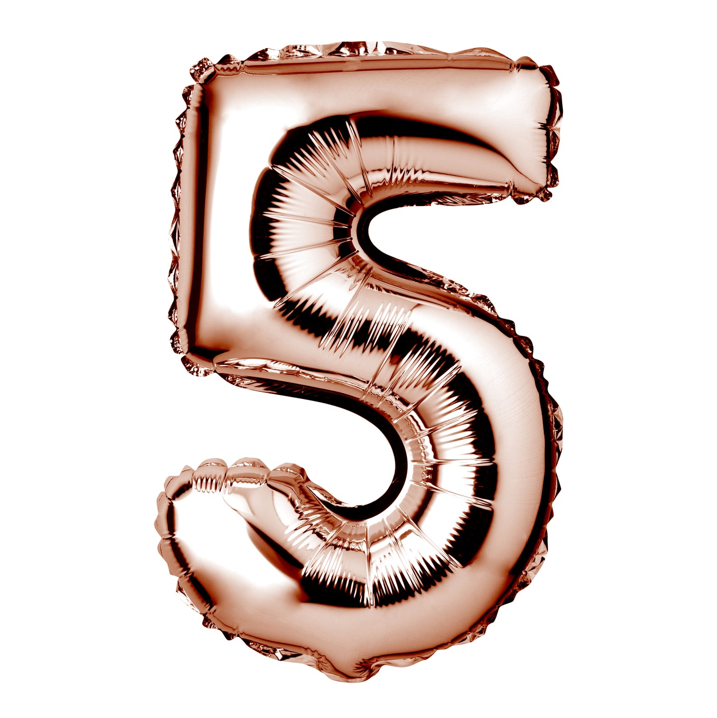 Large Rose Gold Foil "Number 5" Balloon