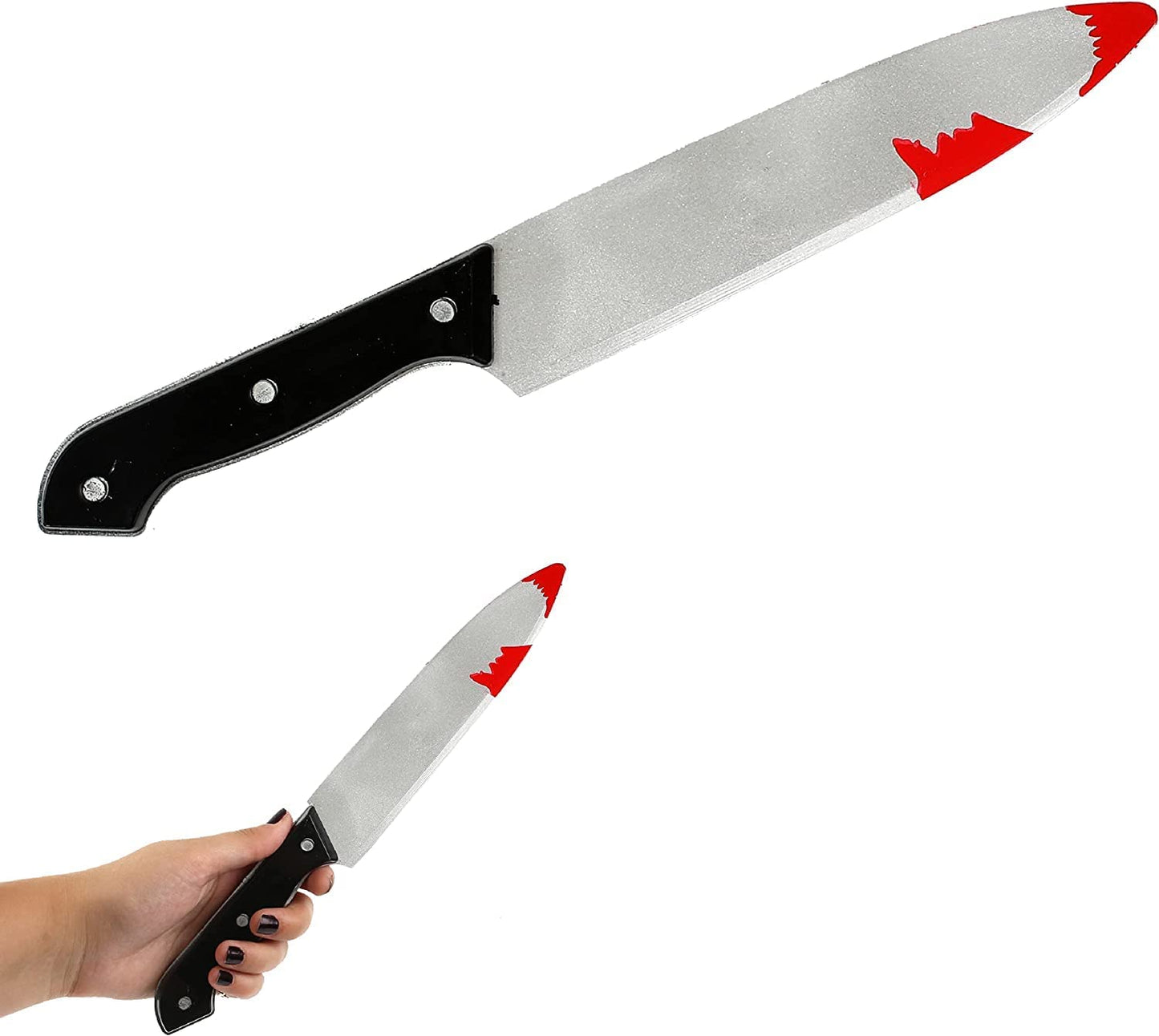 Large Bloody Kitchen Knife