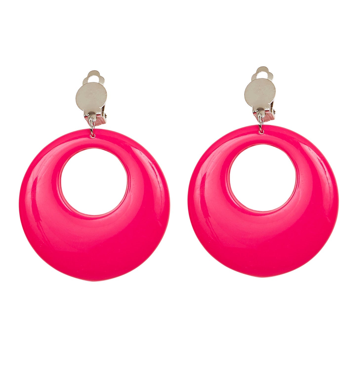 Pair of Neon Pink Earrings
