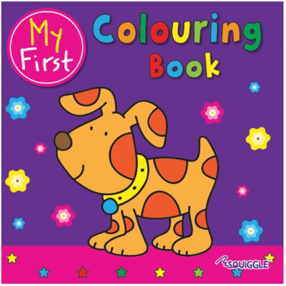 My First Colouring Book - Assorted Simple Designs Fun Young Children High Quality