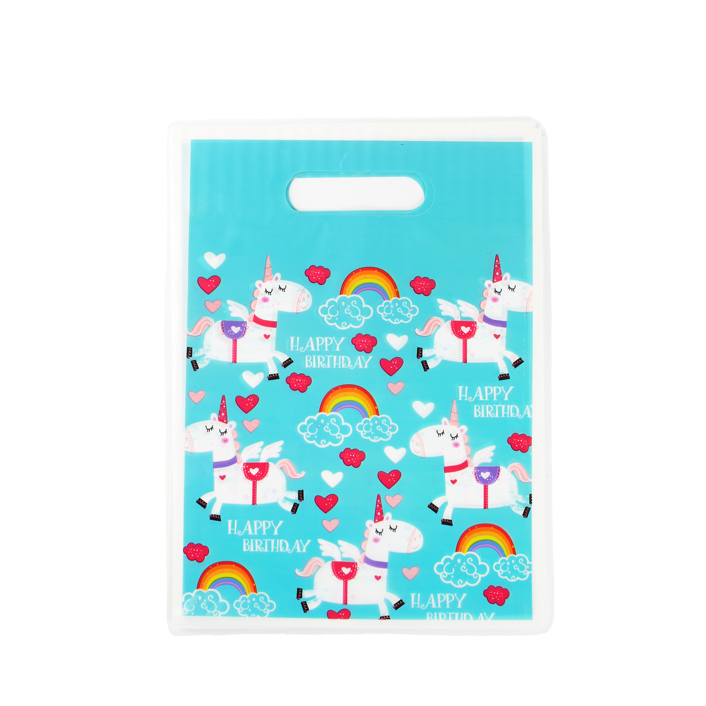 16 Unicorn Plastic Party Bags
