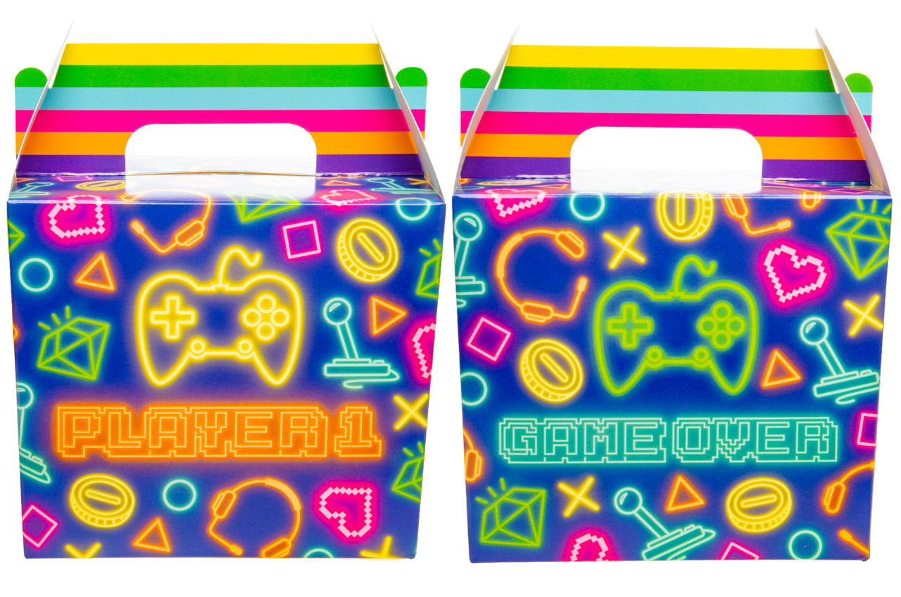 6 Gamer Party Food Lunch Boxes