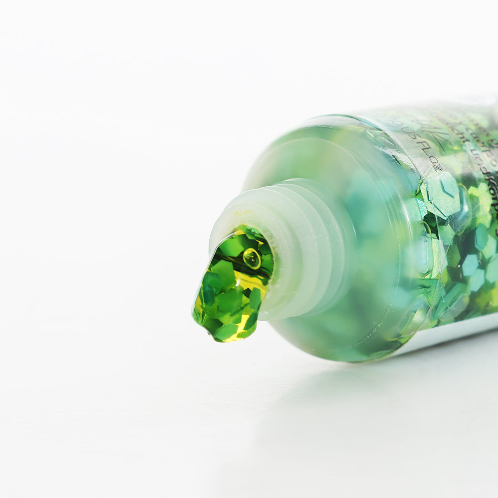 LoveShy Green Holographic Chunky Glitter Face & Body Gel