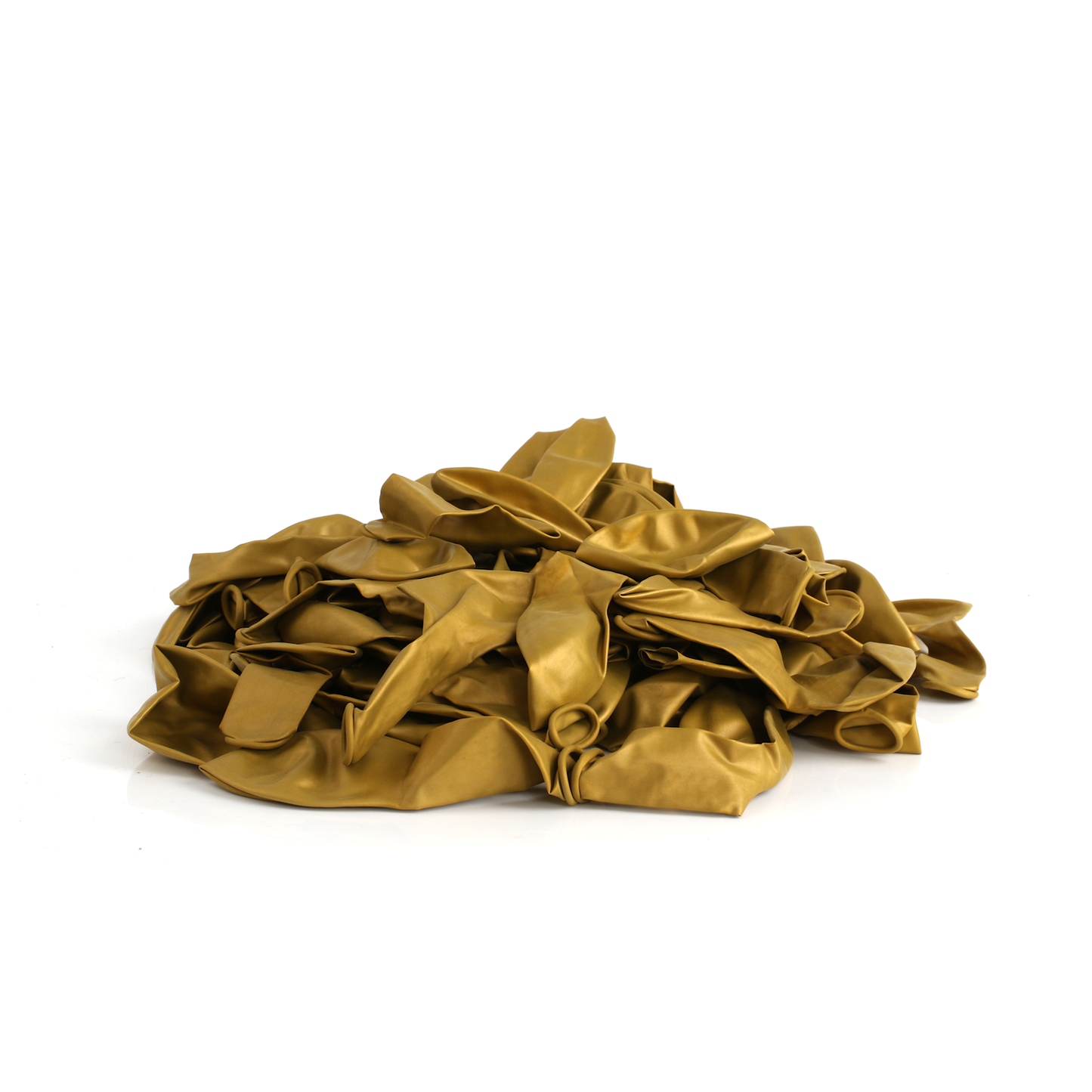 100 Metallic Gold 7" Latex Balloons