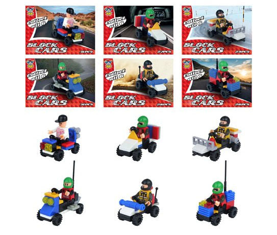 6 DIY Building Block Car Kits