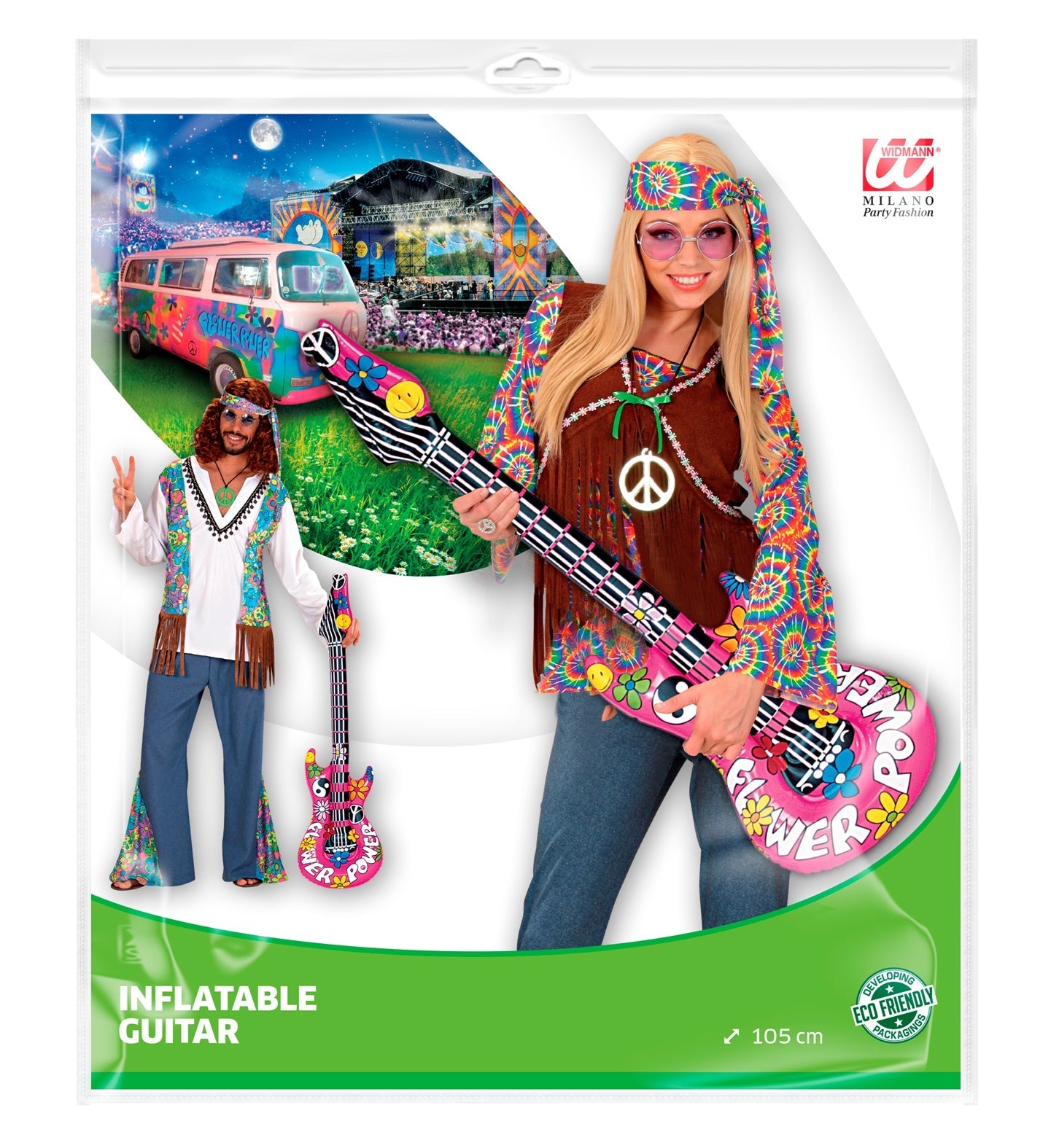 Inflatable Hippie Guitar - 105cm
