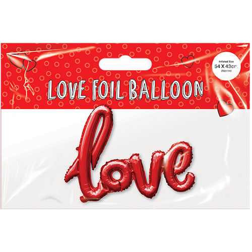 Valentine's Day Love Foil Balloon 75cm x 46cm - Romantic Balloon Decoration Valentine's Celebrations