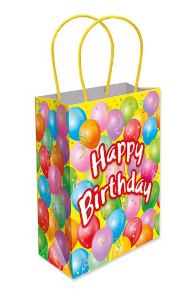 6 Happy Face Paper Handle Bags