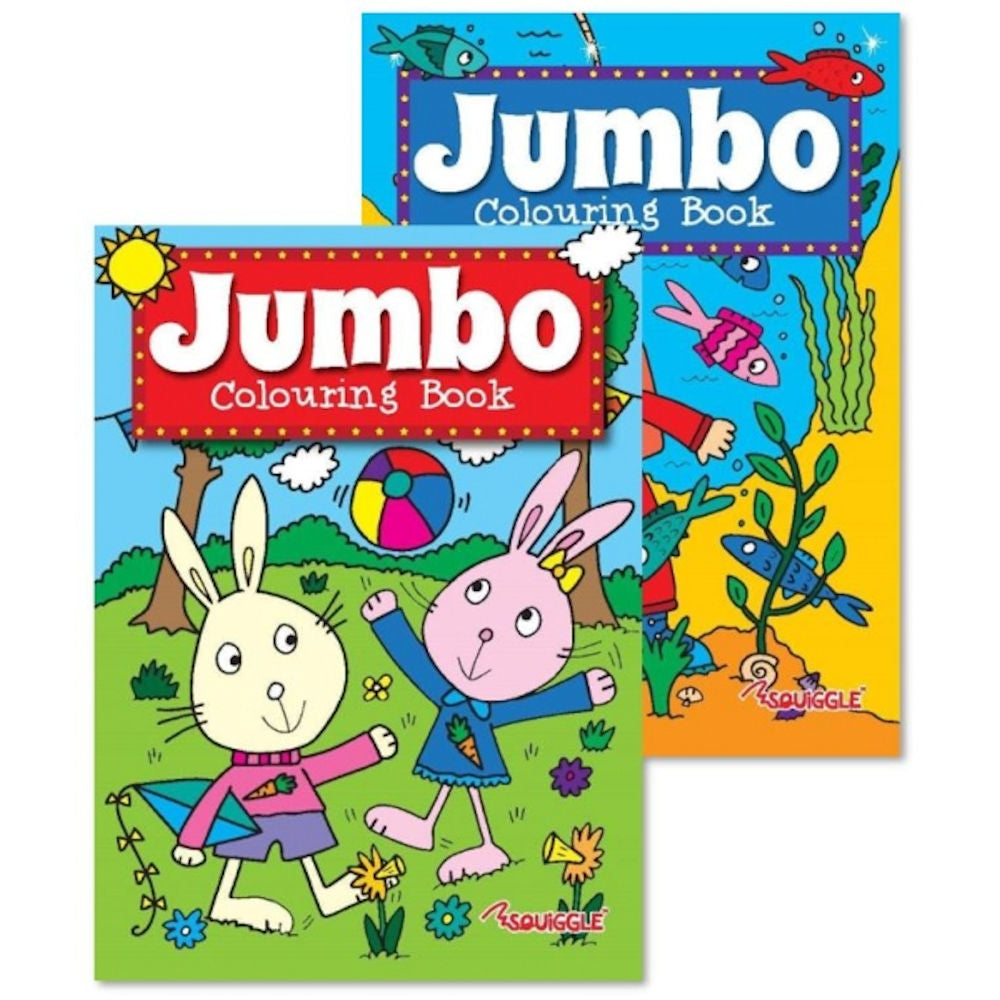 A4 Jumbo Colouring Book - Assorted Large Pages Colouring In Fun Kids