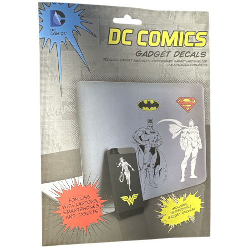 DC Comics Gadget Decals – Assorted Superhero Stickers Personalise Laptops Phones Tech