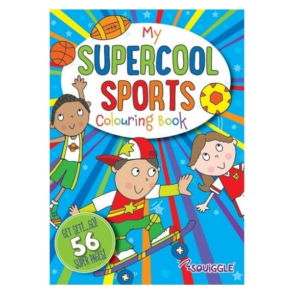 A4 Super Cool Sports Colouring Book - Sports Athletes High Quality Sports Fan