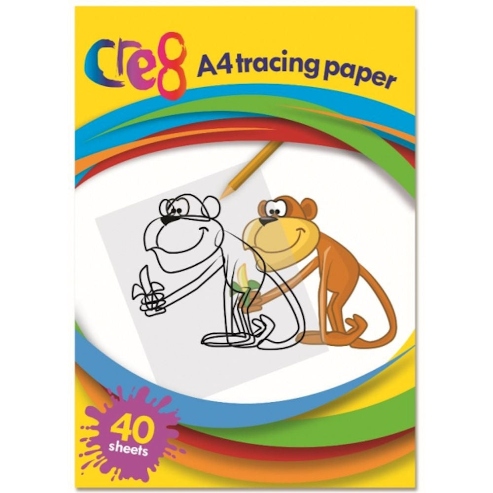 A4 Tracing Paper - 40 Sheets Transparent Paper Tracing Durable Smooth Sketching Drawing
