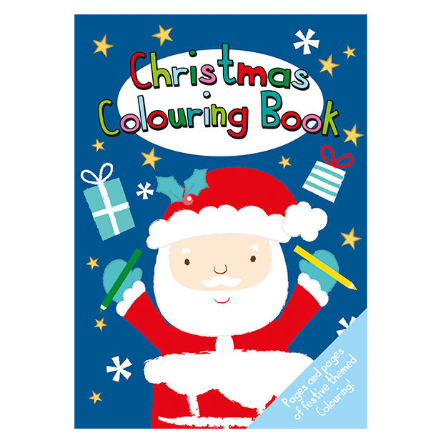 A4 Christmas Colouring Book - 24 Pages Festive Holiday Activity Children's Creative Art Santa Claus Reindeer Snowman