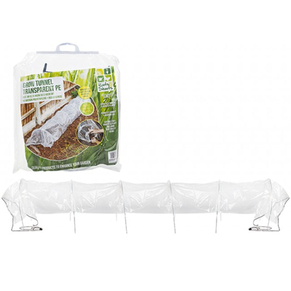 Clear Grow Tunnel - Protect Nurture Plants Clear Fruits Vegetables