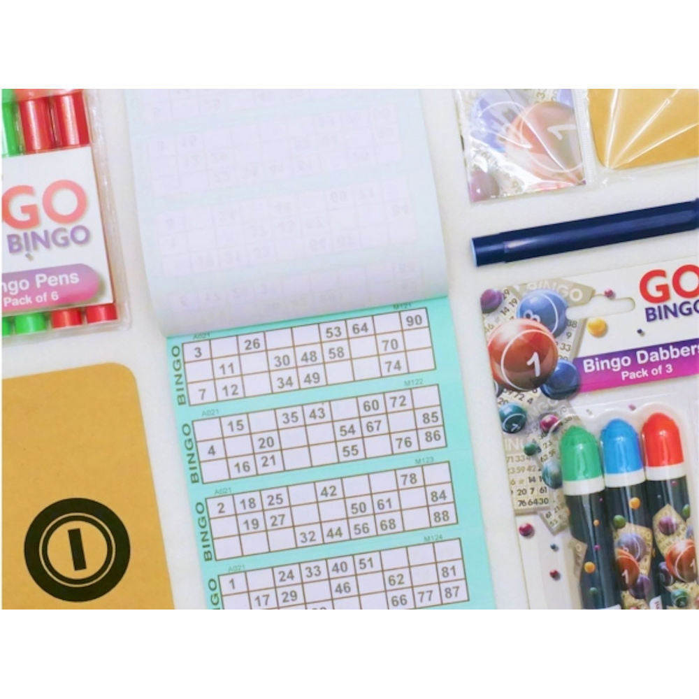 Bingo Tickets - Assorted 20.6cm x 12cm Bingo Games Assorted